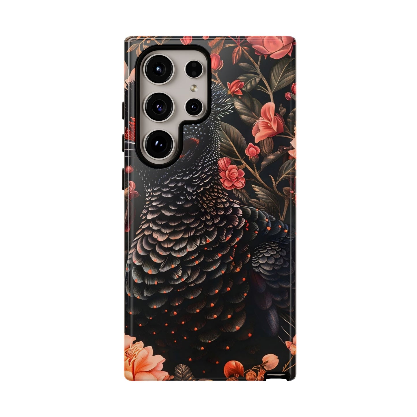 Tough Cases: Floral Design Phone Case, Stylish Protection for Your Phone, Unique Gift for Bird Lovers, Vibrant Floral Art, [...]