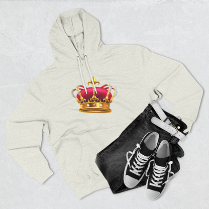 Three-Panel Fleece Hoodie - British Royal Crown