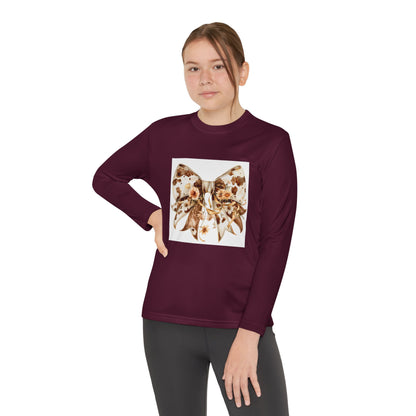 Floral Bow Youth Long Sleeve Tee - Comfort and Style for Every Occasion