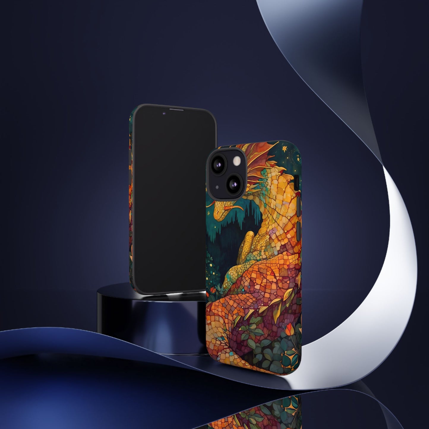 Dragon Art Phone Case, Tough Phone Cover, Fantasy Gift, Unique Mobile Accessory, Dragon Lover Gift, Stylish Protection