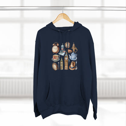 Vintage England Iconic Three-Panel Fleece Hoodie