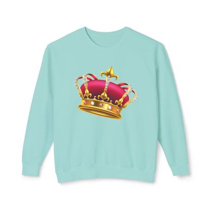 Unisex Lightweight Crewneck Sweatshirt Durable - British Royal Crown