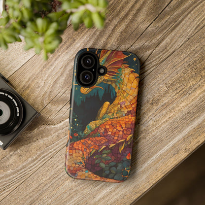 Dragon Art Phone Case, Tough Phone Cover, Fantasy Gift, Unique Mobile Accessory, Dragon Lover Gift, Stylish Protection