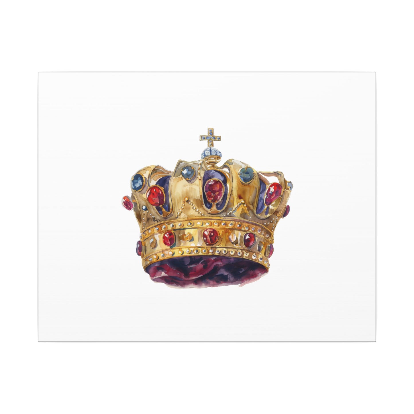 Crown Art Print, Royal Wall Decor, Matched for Home or Office, Gift for Art Lovers, Unique Royalty Artwork