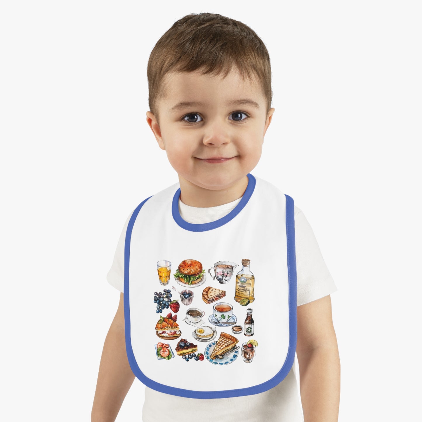 Cute Foodie Baby Bib, Adorable Baby Accessory, Perfect for Gift, Dining Essential, Child-friendly Design