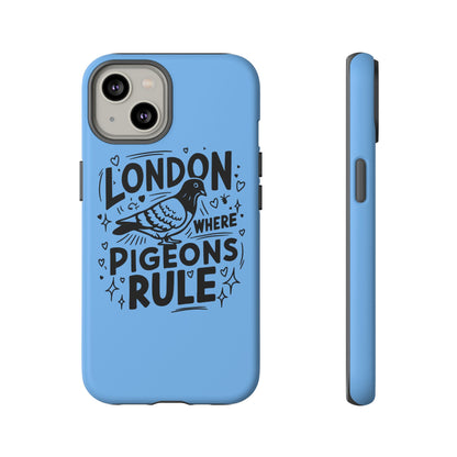 London Pigeon Phone Case, Urban Art Accessory, Tough Phone Cover, Gift for Bird Lovers, London Souvenir, Unique Cell Phone Case