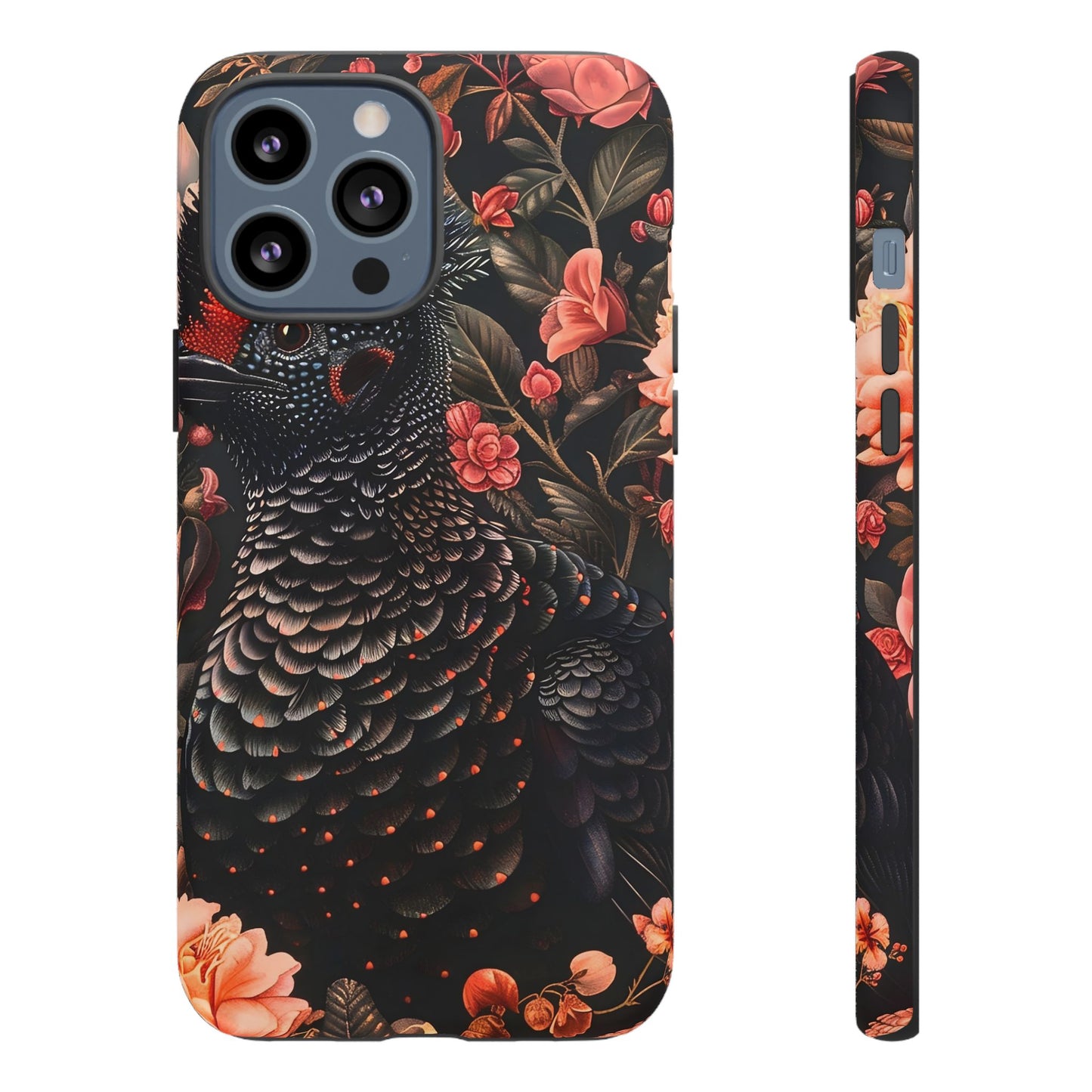 Tough Cases: Floral Design Phone Case, Stylish Protection for Your Phone, Unique Gift for Bird Lovers, Vibrant Floral Art, [...]