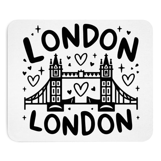 London-Inspired Mouse Pad, Cute Desk Accessory, Gift for Travelers, Home Office Decor, Fun Office Supplies, Unique Gifts
