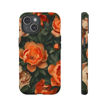 Stylish Floral Phone Case, Tough Cases, Floral Phone Cover, Gift for Her, Spring Accessories, Mother's Day, Phone Protection