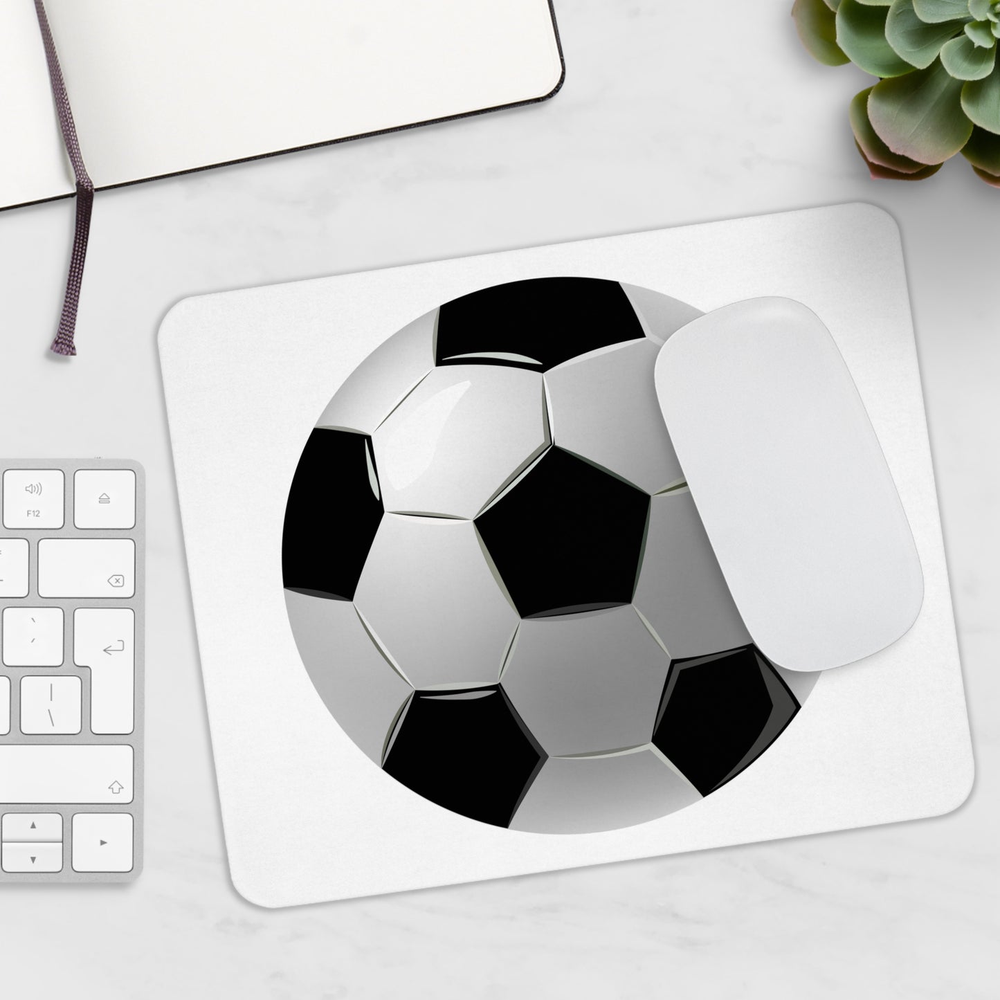 Soccer Ball Mouse Pad for Sports Lovers | Gaming Accessory, Office Decor, Gift for Soccer Fans, Unique Desk Gift, Fun Work Station