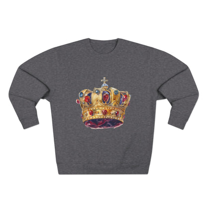 Unisex Crewneck Sweatshirt - Classy British Royal Crown