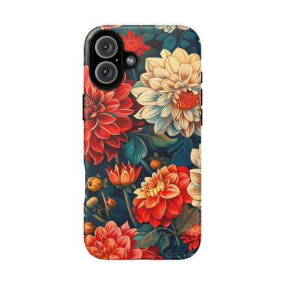 Floral Phone Case - Vibrant Tough Cases, Stylish Floral Cell Phone Cover, Gift for Her, Trendy Phone Accessory, Flower Design