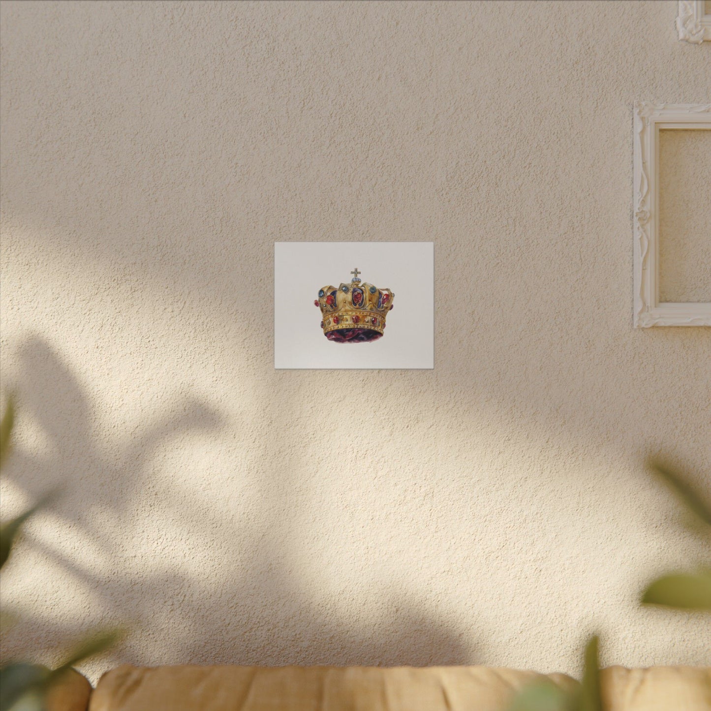 Crown Art Print, Royal Wall Decor, Matched for Home or Office, Gift for Art Lovers, Unique Royalty Artwork