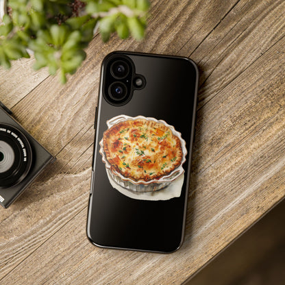 Quiche Phone Case - Funky Kitchen Decor, Foodie Gift, Chef Accessories, Culinary Art, Quirky Phone Cover
