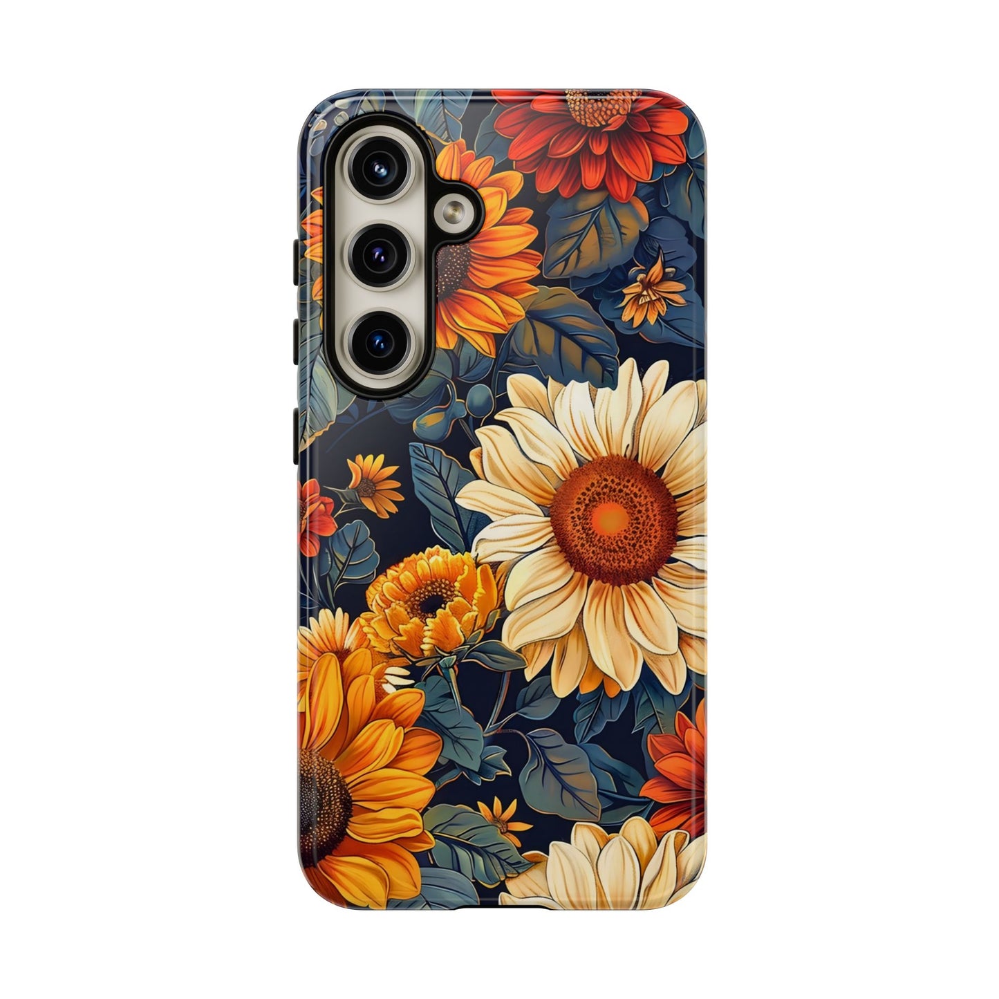Floral Tough Phone Case | Sunflower Design, iPhone Cover, Protective Case, Gifts for Her, Floral Phone Accessory