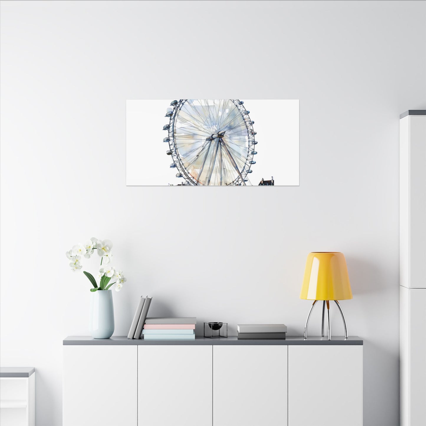 London Eye Canvas Print, Wall Art Decor, Travel Gift, Home Decoration, Unique Art Piece