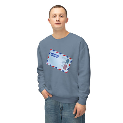 Unisex Lightweight Crewneck Sweatshirt - Vintage British Air Mail
