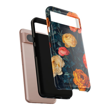 Floral Phone Case - Tough Cases, Stylish Protection, Gift for Flower Lovers, Customizable Cover, Floral Design Mobile Accessory