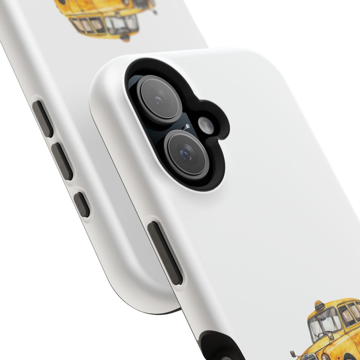 New York Taxi Magnetic Phone Case, Cute Gift for NYC Lovers, Travel Accessories, Unique Phone Cover, Durable Tough Case