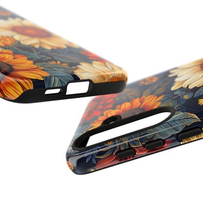 Floral Tough Phone Case | Sunflower Design, iPhone Cover, Protective Case, Gifts for Her, Floral Phone Accessory
