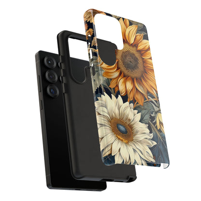Floral Phone Case for Tough Cases, Sunflower Design, Nature Lover Gift, Birthday Present, Eco-Friendly Accessories, Summer Vibes