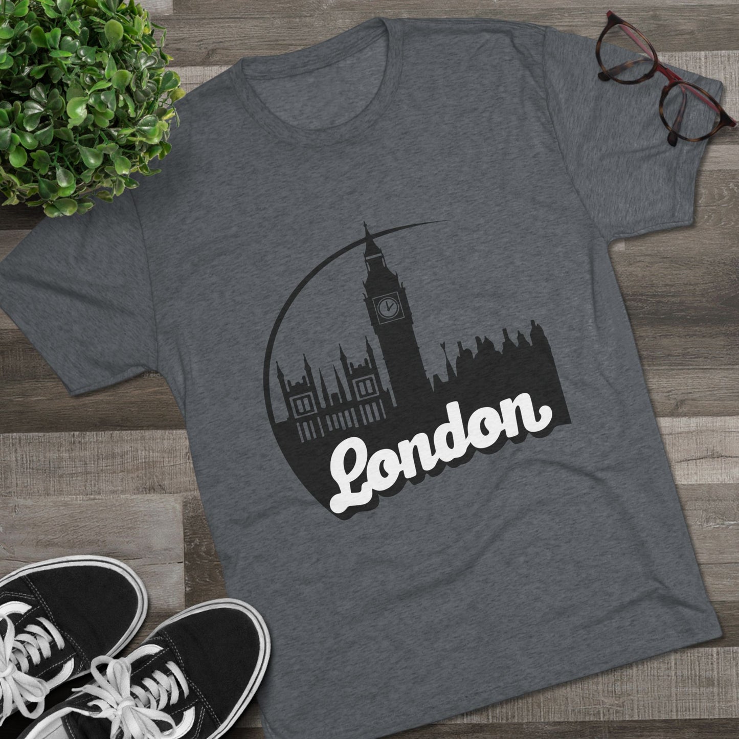 London High-Grade Unisex Tri-Blend Crew Tee