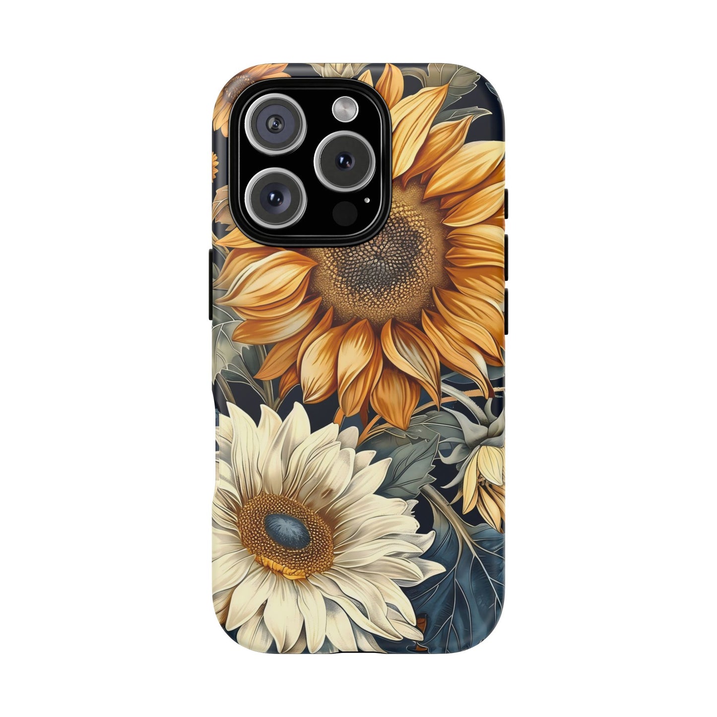 Floral Phone Case for Tough Cases, Sunflower Design, Nature Lover Gift, Birthday Present, Eco-Friendly Accessories, Summer Vibes