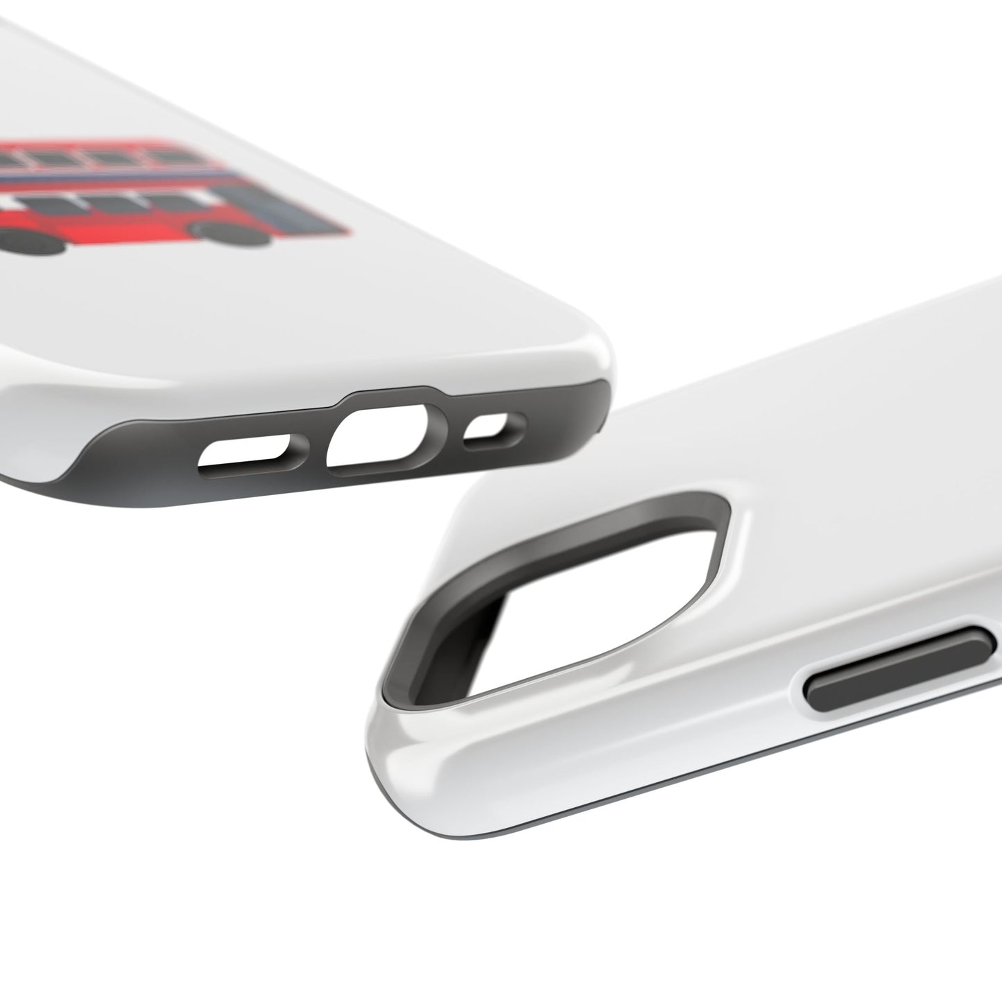London Bus Magnetic Tough Cases, Phone Cover for Travelers, Gift for Her, Road Trip Accessories, Fun Tech Protection