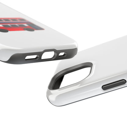 London Bus Magnetic Tough Cases, Phone Cover for Travelers, Gift for Her, Road Trip Accessories, Fun Tech Protection