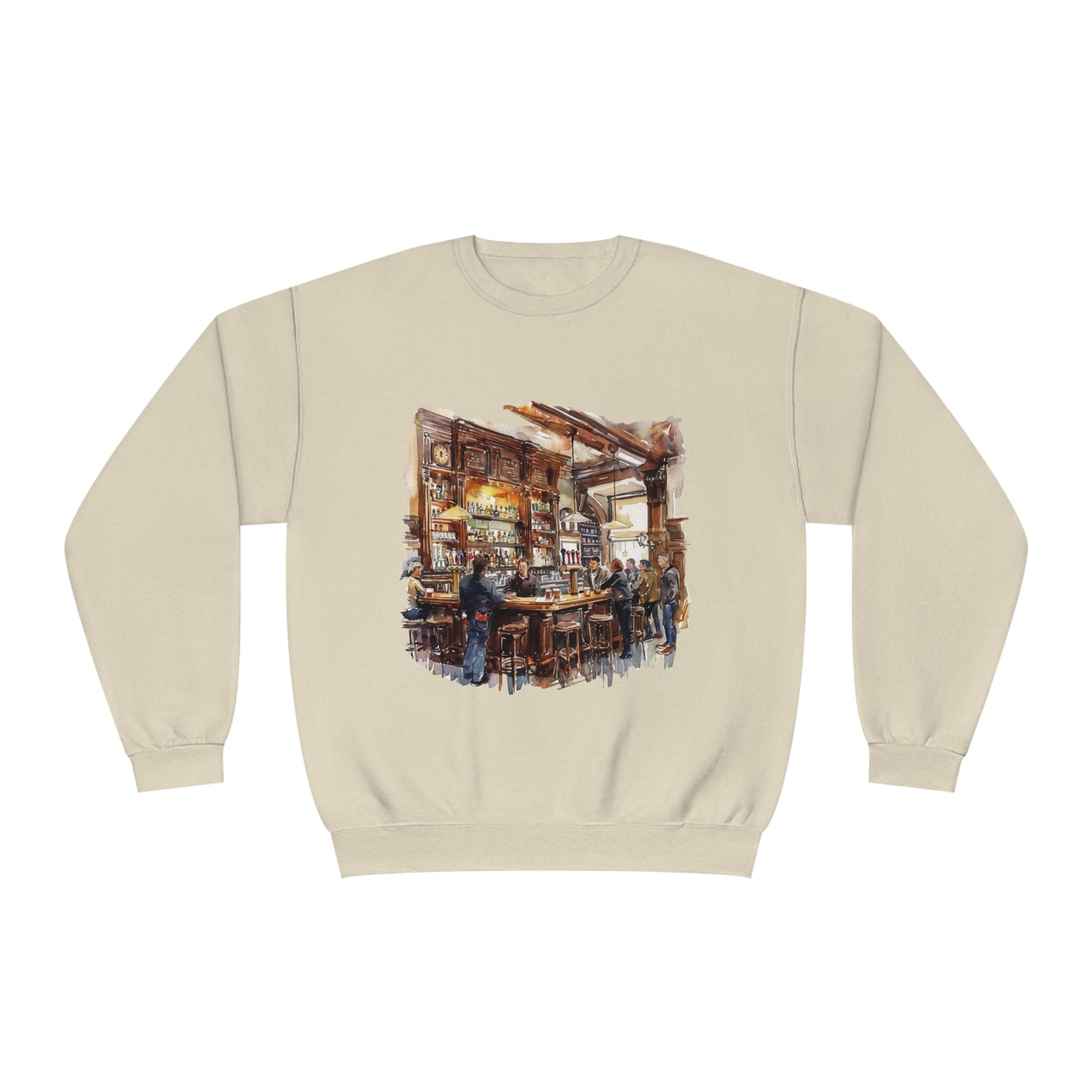 Unisex NuBlend® Crewneck Sweatshirt - Cozy British Pub