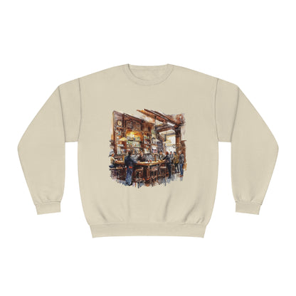 Unisex NuBlend® Crewneck Sweatshirt - Cozy British Pub