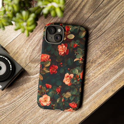 Floral Phone Case - Elegant Floral Design, Tough Protective Case, Perfect Gift for Her, Trendy Phone Accessories, Mother’s Day, Birthday
