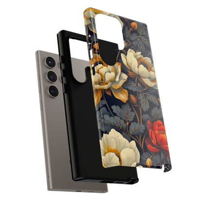 Floral Phone Case - Tough Cases, Stylish Mobile Cover, Flower Design, Holiday Gift, Trendy Accessory, Eco-Friendly Case