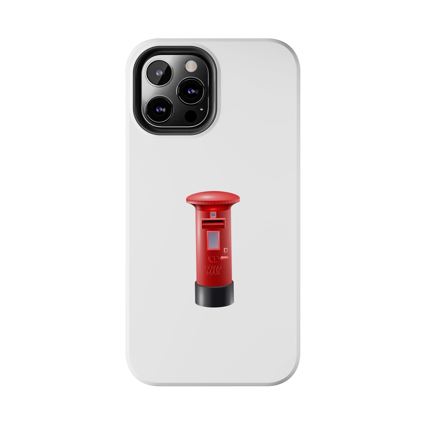 Red Mailbox Tough Phone Case, Durable Phone Cover, Unique Gift, Post Office Style, Trendy Phone Accessory