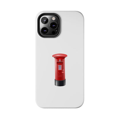 Red Mailbox Tough Phone Case, Durable Phone Cover, Unique Gift, Post Office Style, Trendy Phone Accessory