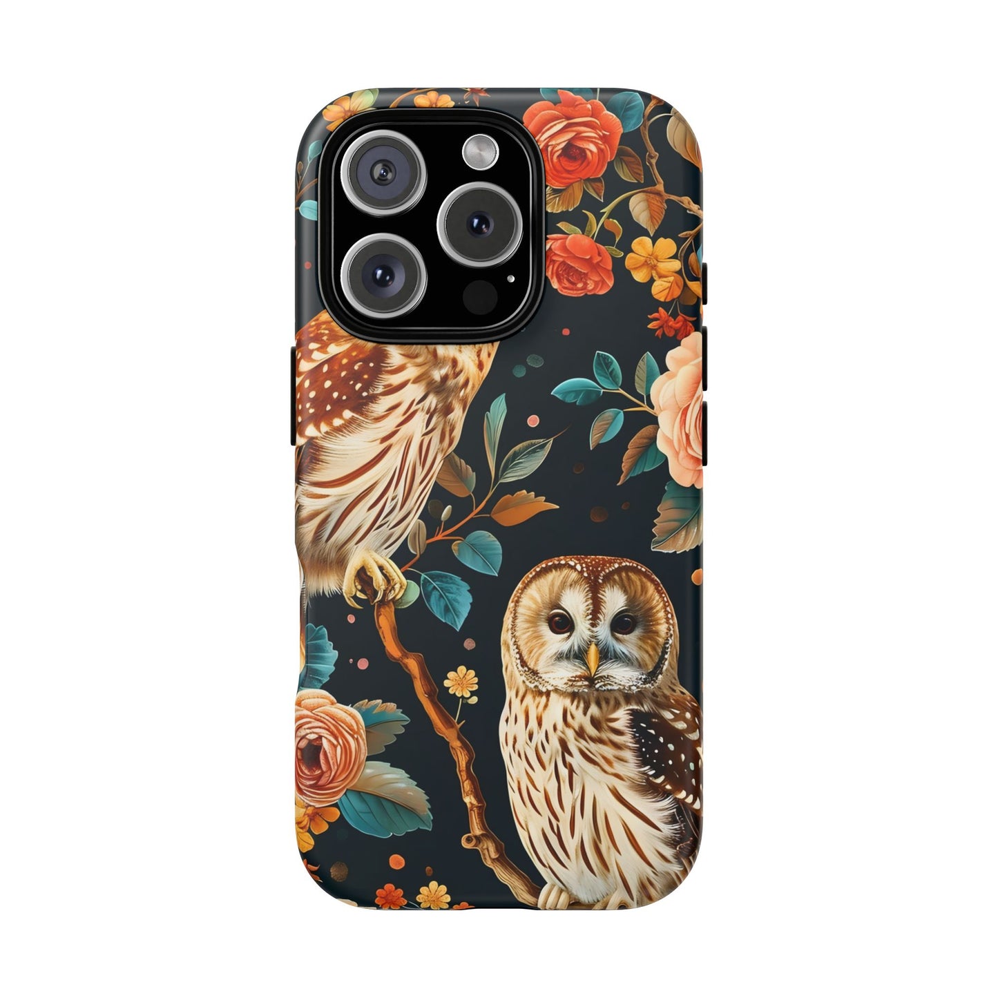 Owl Phone Case with Floral Design, Tough Phone Cover for Nature Lovers, Gift for Bird Enthusiasts, Stylish Protection for Smartphones, [...]