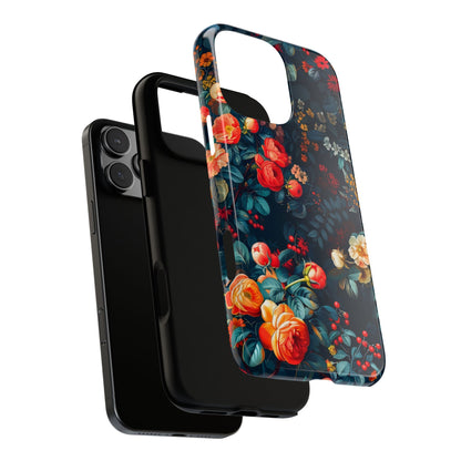 Floral Phone Case, Tough Cases for Protection, Vibrant Floral Design, Chic Gift for Her, Stylish Accessories