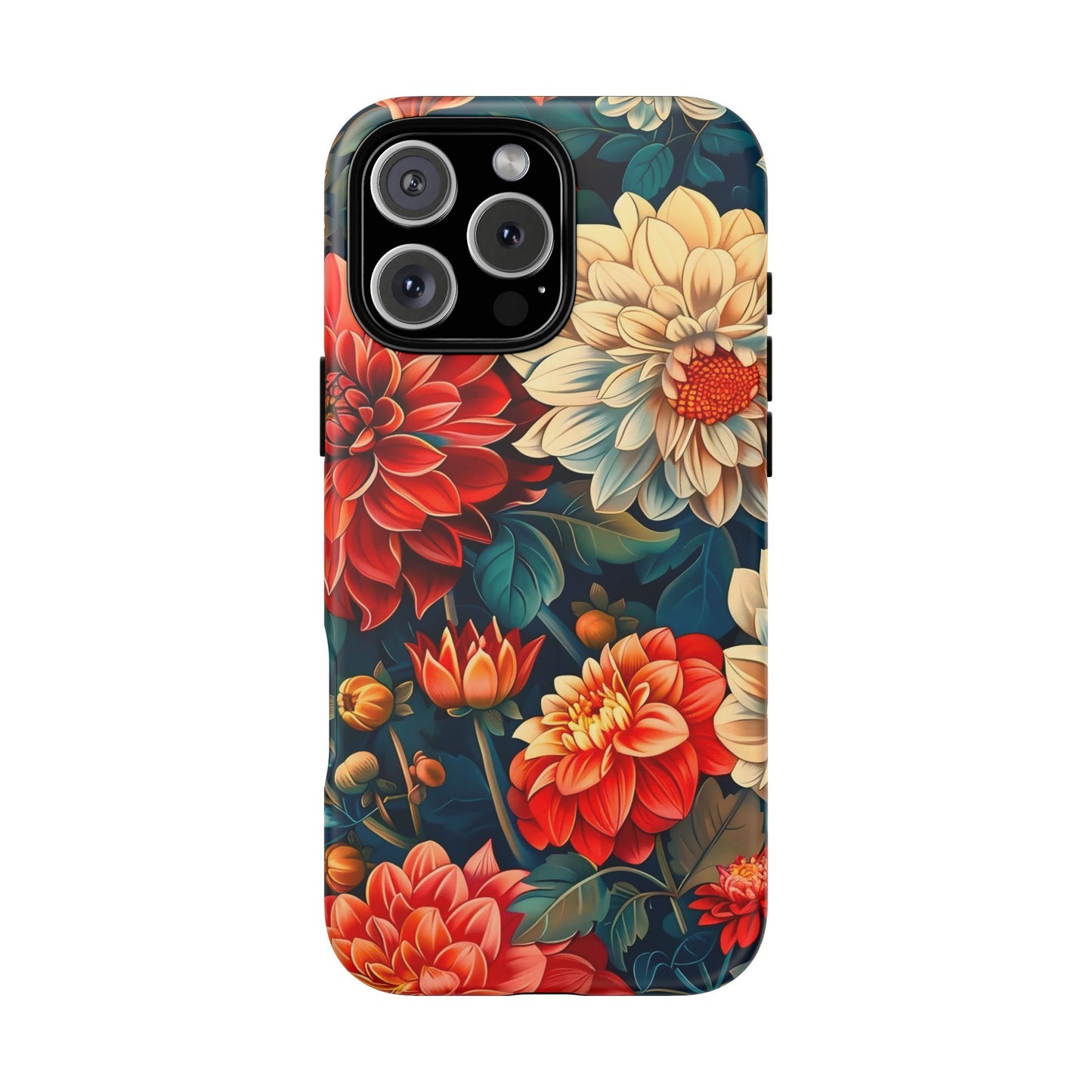 Floral Phone Case - Vibrant Tough Cases, Stylish Floral Cell Phone Cover, Gift for Her, Trendy Phone Accessory, Flower Design