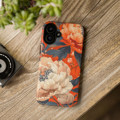 Floral Tough Case, Durable Floral Phone Case, Stylish Protection Case, Gift for Her, Spring Accessories, Mother’s Day Gift