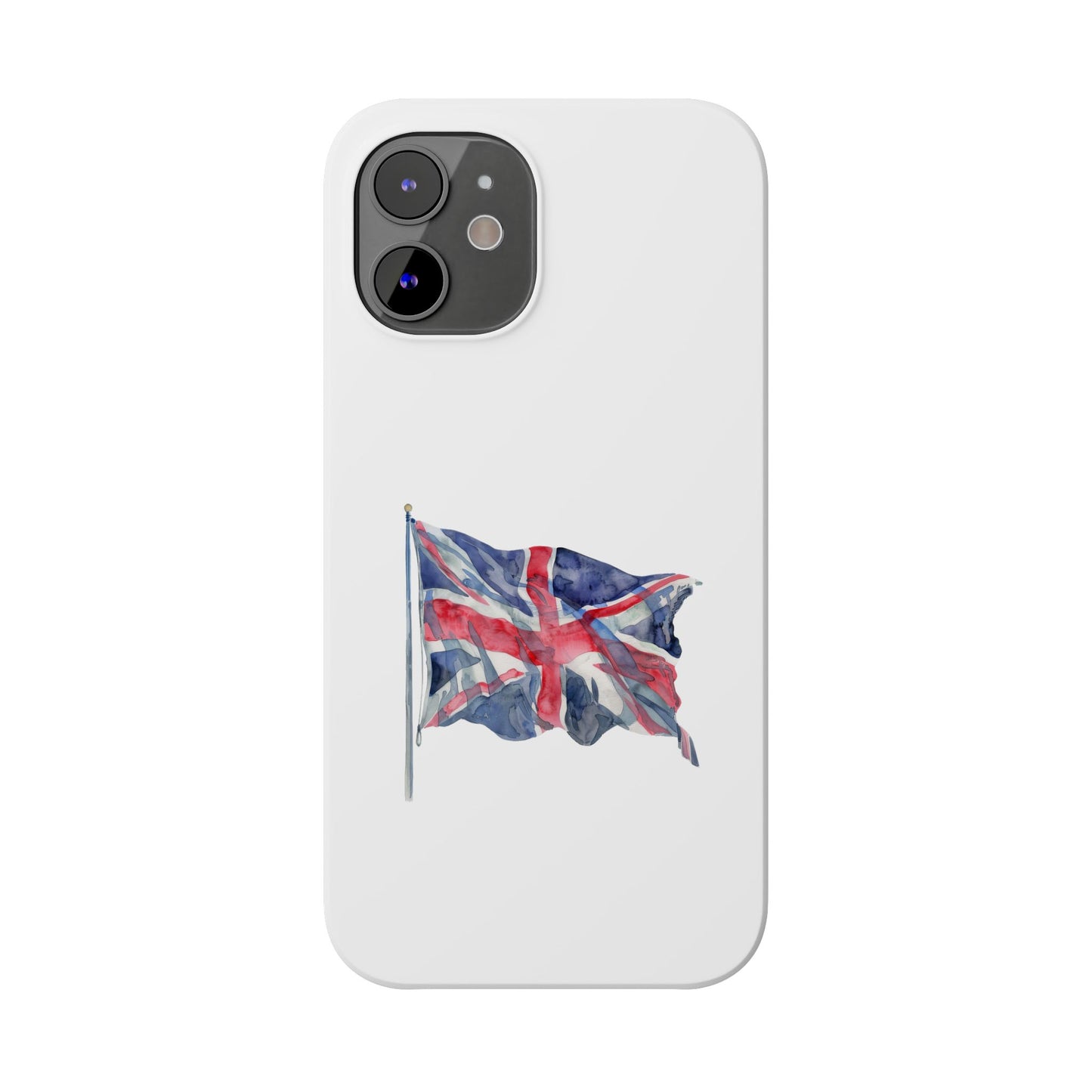 British Flag Slim Phone Case, UK Phone Cover, Patriotic Gift, Mobile Case for Travelers, England Accessories