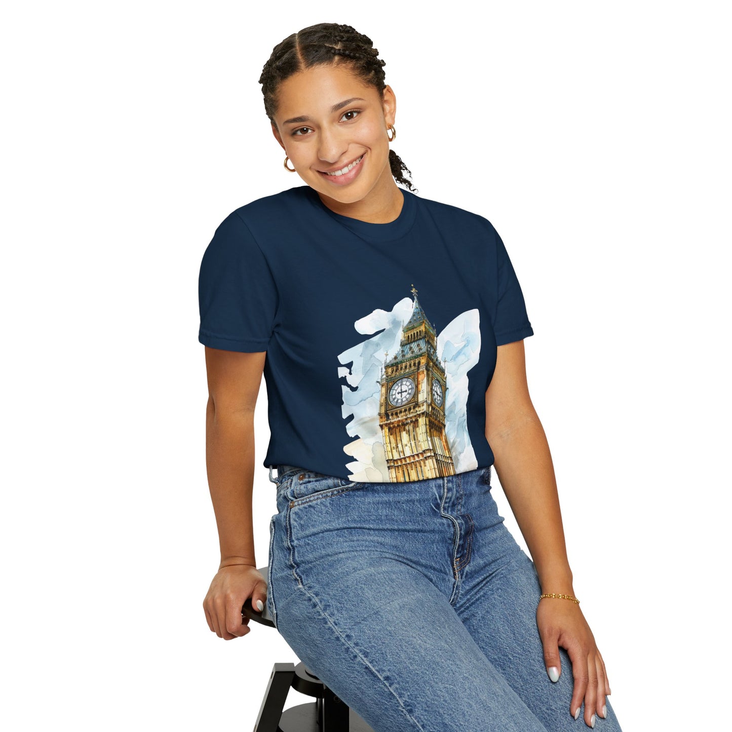 Unisex Garment-Dyed T-shirt - Big Ben - The Heartbeat of London