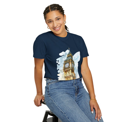 Unisex Garment-Dyed T-shirt - Big Ben - The Heartbeat of London