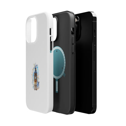 Artistic Magnetic Phone Cases with Iconic Designs, Unique Cell Phone Cover, London Tower Case, Gift for Travelers, Customizable Art Cases