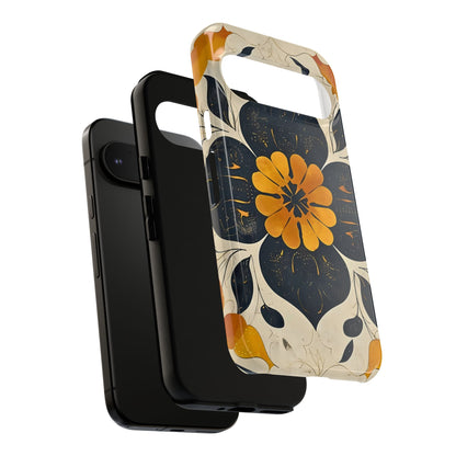 Floral Phone Case - Tough Cases, Botanical iPhone Cover, Vintage Flower Design, Durable Smartphone Protection, Unique Gift Idea