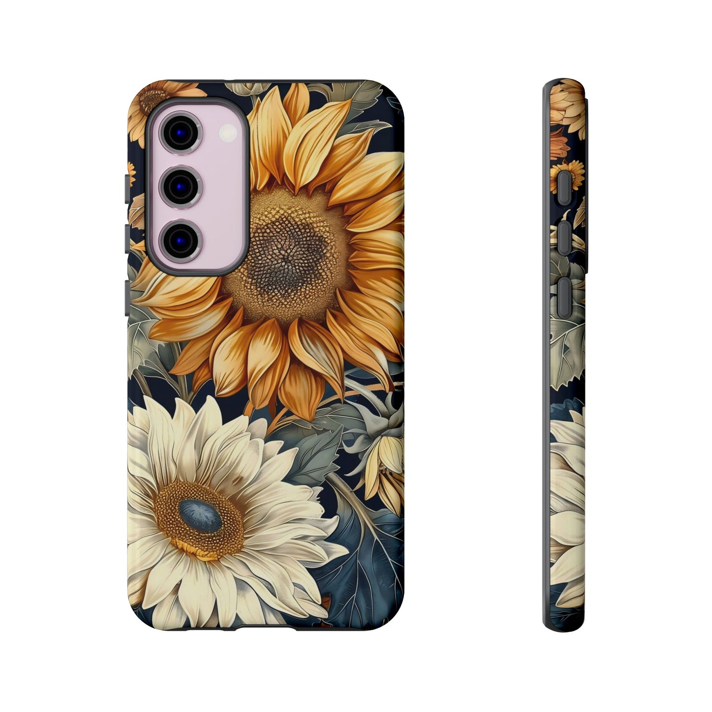 Floral Phone Case for Tough Cases, Sunflower Design, Nature Lover Gift, Birthday Present, Eco-Friendly Accessories, Summer Vibes