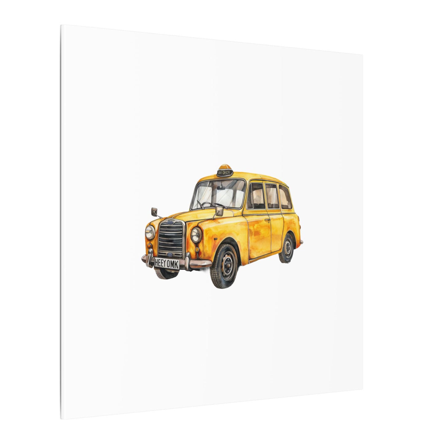 Vintage Taxi Matte Canvas, Stretched, 0.75" (Multi-Size)