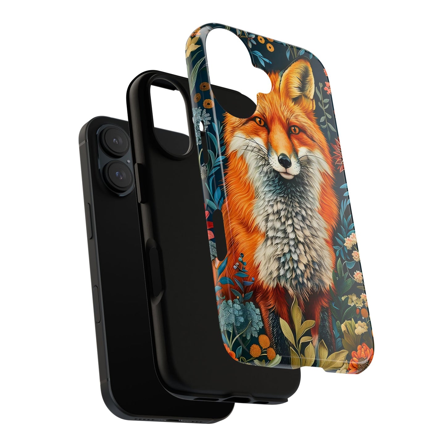 Vibrant Fox Phone Case, Tough Phone Cover, Unique Wildlife Accessory, Gift for Animal Lovers, Nature-Inspired Design