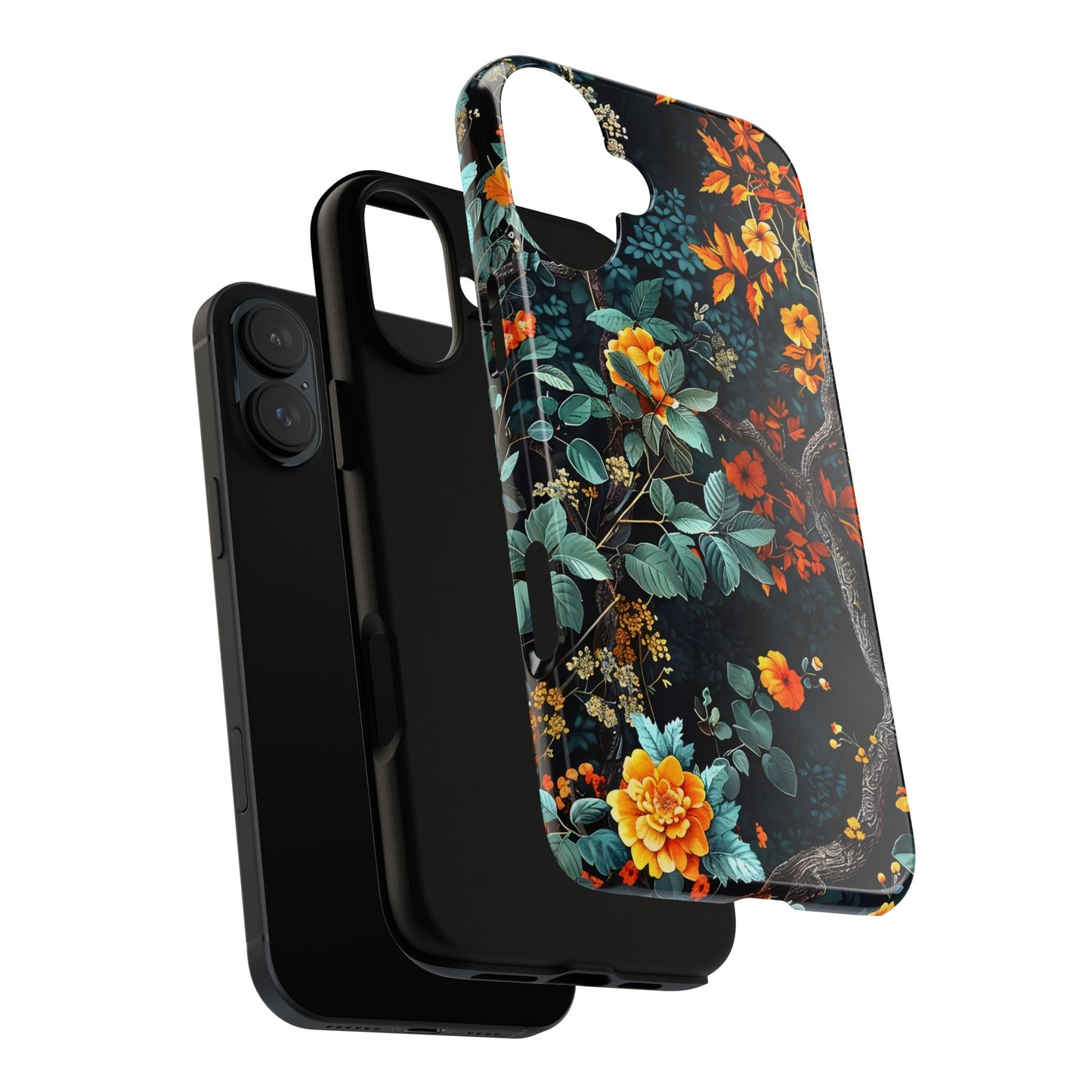 Floral Phone Case | Tough Cases, Protective Cover, Gift for Her, Autumn Vibes, Floral Phone Accessory, Unique Design