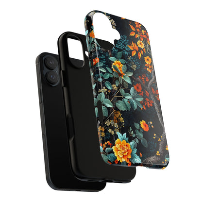 Floral Phone Case | Tough Cases, Protective Cover, Gift for Her, Autumn Vibes, Floral Phone Accessory, Unique Design