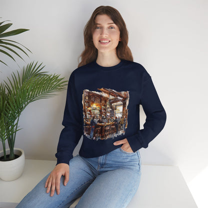Unisex Heavy Blend™ Crewneck Sweatshirt - Pints & Comfort: The Quintessential British Pub